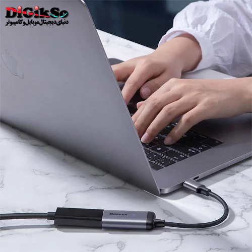 مبدل Type-C به VGA باسئوس مدل CAHUB-V0G