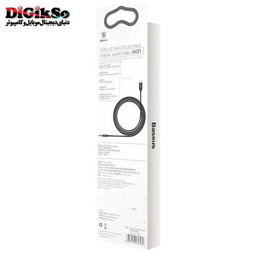کابل تبدیل Type-C به AUX باسئوس مدل CAM01-01
