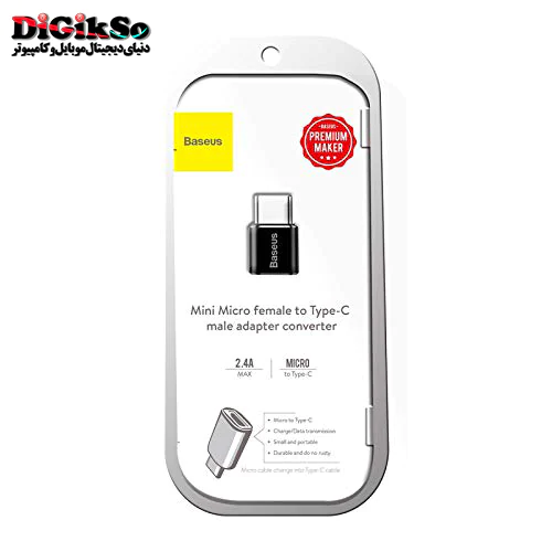 مبدل Micro-USB به Type-C باسئوس مدل CAMOTG-01