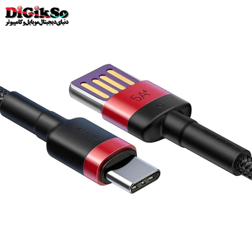 کابل فست شارژ تایپ سی (Type-C) باسئوس مدل CATKLF به طول 1 متر
