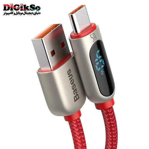 کابل فست شارژ Type-C باسئوس مدل CATSK به طول 1 متر
