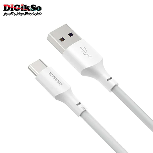 کابل USB به Type-C باسئوس مدل TZCATZJ-02 به طول 1.5 متر پک 2 عددی