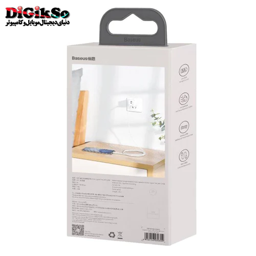 کابل USB به Type-C باسئوس مدل TZCATZJ-02 به طول 1.5 متر پک 2 عددی