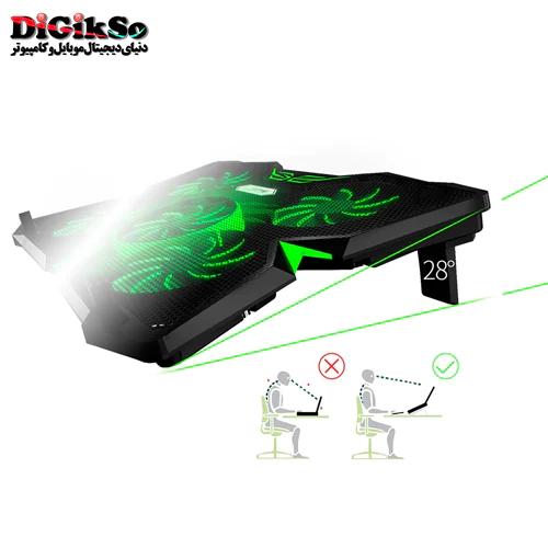 پایه خنک کننده لپ تاپ گیمینگ کول کلد مدل CoolCold K25S