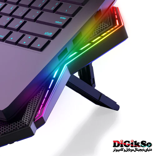 پایه خنک کننده لپ تاپ گیمینگ کول کلد مدل CoolCold K40 RGB