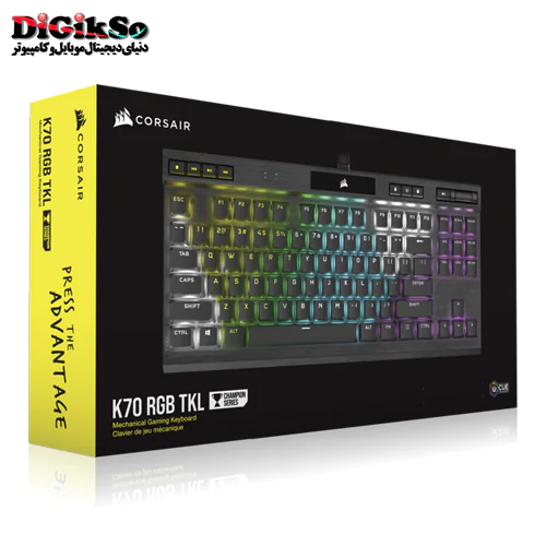 کیبورد گیمینگ مکانیکال کورسیر مدل K70 RGB TKL