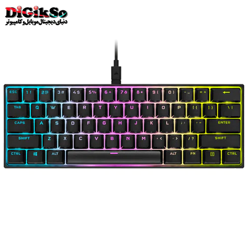 کیبورد گیمینگ مکانیکال کورسیر مدل K65 RGB Mini