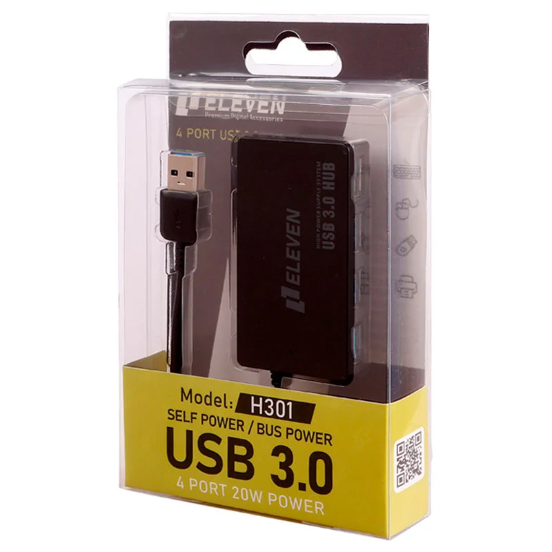 هاب 4 پورت USB 3.0 ایلون مدل Eleven H301