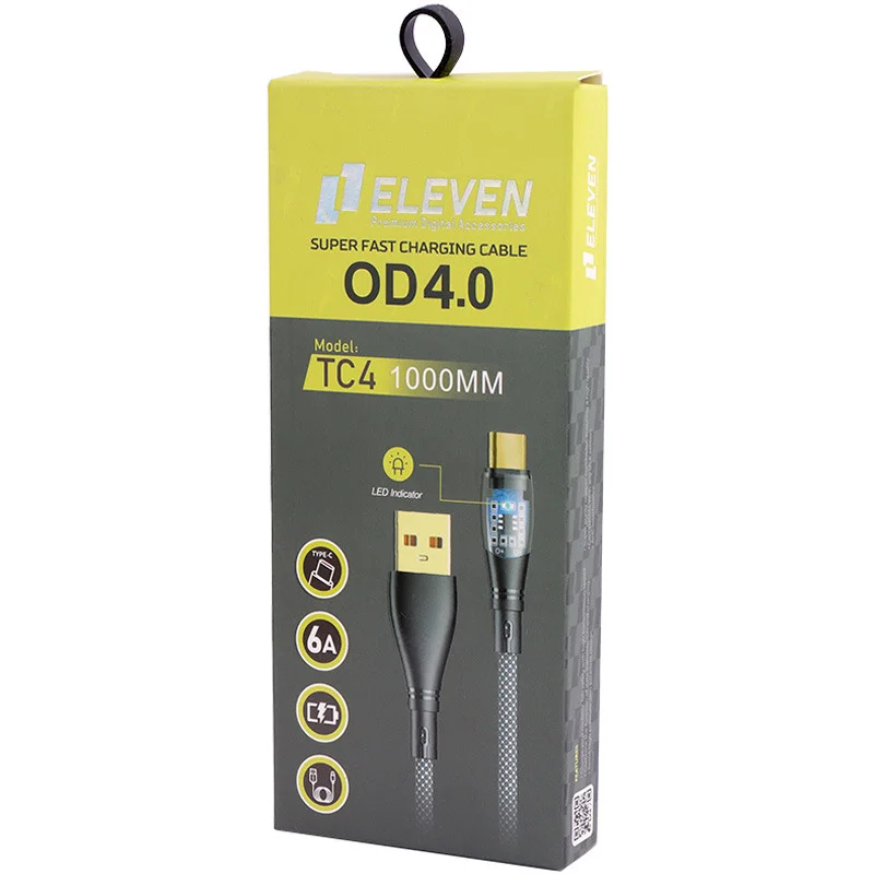 کابل تایپ سی فست شارژ ایلون مدل Eleven TC4