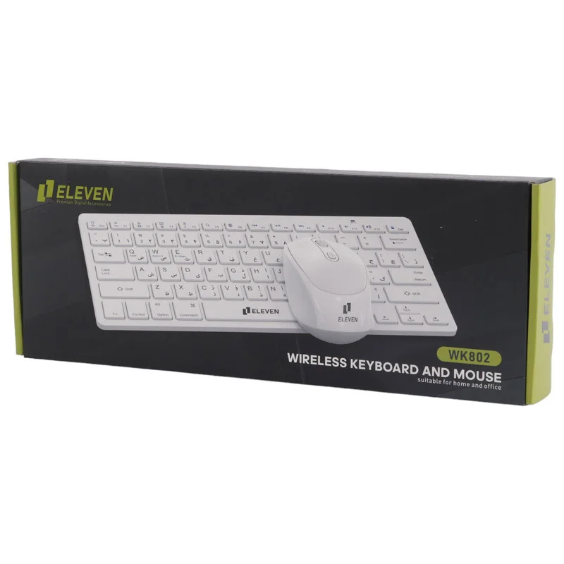 موس و کیبورد بی سیم ایلون مدل Eleven WK802