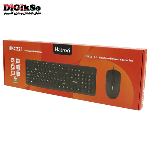 کیبورد و ماوس هترون مدل HKC221