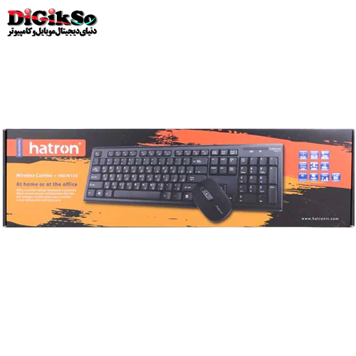 کیبورد و ماوس بی سیم هترون مدل HKCW130