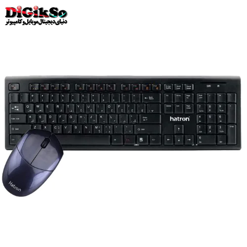 کیبورد و ماوس بی سیم هترون مدل HKCW130