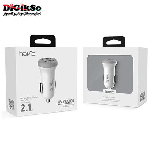 شارژر فندکی 2 پورت هویت مدل Havit HV-CC8801