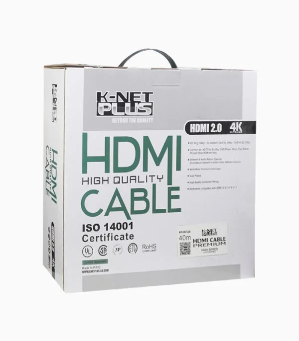 کابل HDMI V2.0 کی نت پلاس ۴۰ متری مدل KP-CH20400