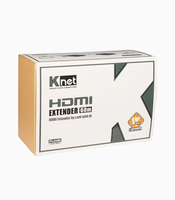 اکستندر HDMI کی نت مدل K-EXHD0060 تا ۶۰ متر با کابل شبکه