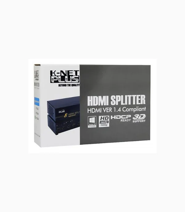اسپلیتر HDMI V1.4 کی نت پلاس ۸ پورت مدل KP-SPHD1408