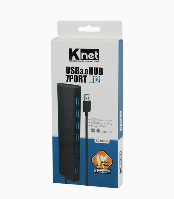 هاب ۷ پورت USB 3.0 کی نت مدل K-HUAMH127