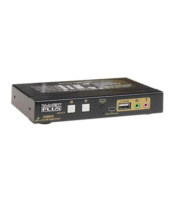 سوئیچ کی وی ام ۲ پورت HDMI کی نت پلاس مدل KP-SWKH402