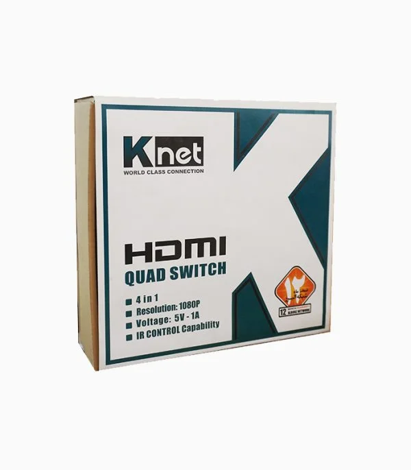 سوئیچ تصویر ۴ پورت HDMI کی نت مدل K-SWHDQ004