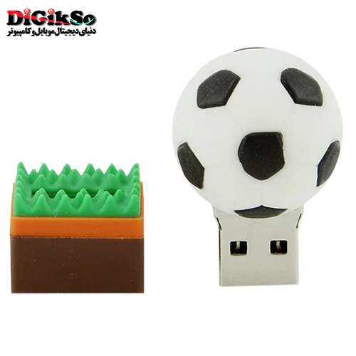 فلش عروسکی 32 گیگ طرح توپ فوتبال و چمن مدل Ball BL-11
