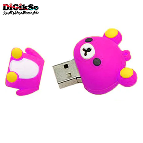 فلش عروسکی 32 گیگ طرح خرس صورتی مدل Baby Pink Bear BE-30