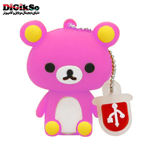 فلش عروسکی 32 گیگ طرح خرس صورتی مدل Baby Pink Bear BE-30