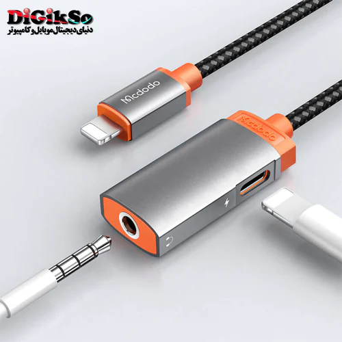 مبدل لایتنینگ به AUX و Lightning مک دودو مدل CA-6710
