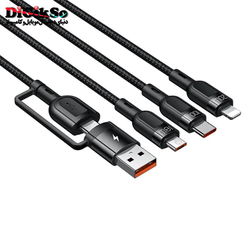 کابل شارژ سه سر مک دودو مدل CA-8800 به طول 1.2 متر
