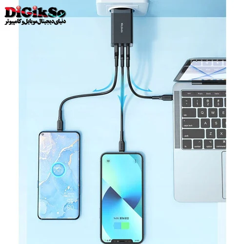 شارژر دیواری Qualcomm مک دودو مدل CH-1542 Gan5 PRO با کابل تایپ سی