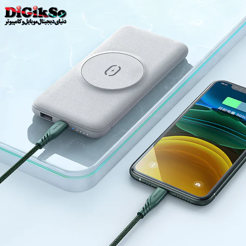 پاوربانک شارژ وایرلس مک دودو Mag Safe MC-8770 با ظرفیت 10000 میلی آمپر