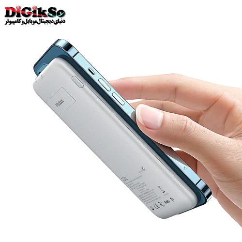پاوربانک شارژ وایرلس مک دودو Mag Safe MC-8770 با ظرفیت 10000 میلی آمپر
