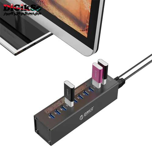 هاب 10 پورت USB 3.0 اوریکو مدل A3H10