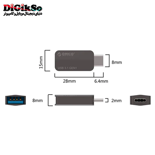 مبدل Type-C به USB 3.1 اوریکو مدل CTA2