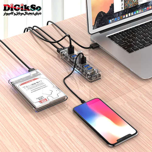 هاب 7 پورت USB 3.0 اوریکو مدل F7U-U3
