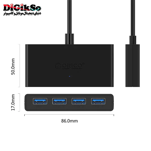 هاب 4 پورت USB 3.0 اوریکو مدل G11-H4-U3