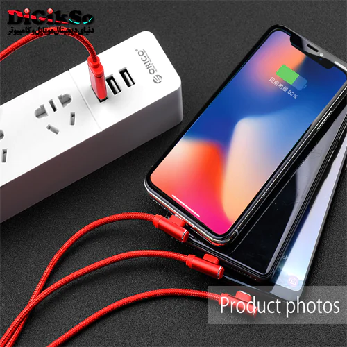 کابل شارژ سه سر اوریکو مدل H3S-12 به طول 1.2 متر