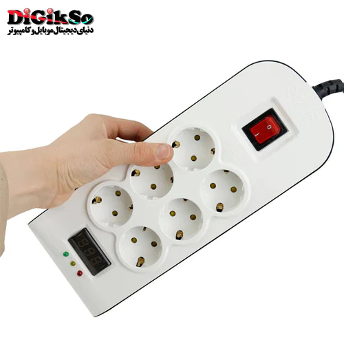محافظ برق 6 کانال 3 متری پارت الکتریک مدل 8795