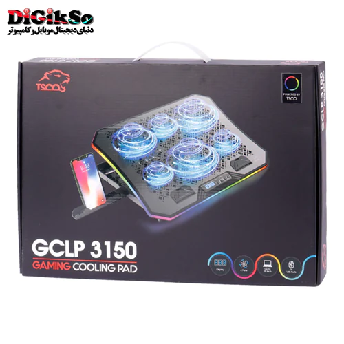پایه خنک کننده گیمینگ لپ تاپ تسکو مدل GCLP 3150