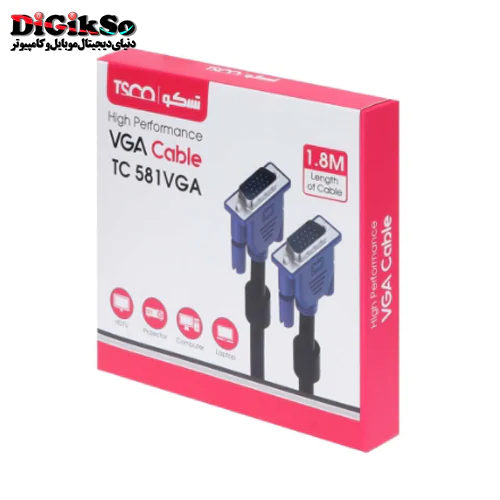 کابل VGA تسکو مدل TC 581 به طول 1.8 متر