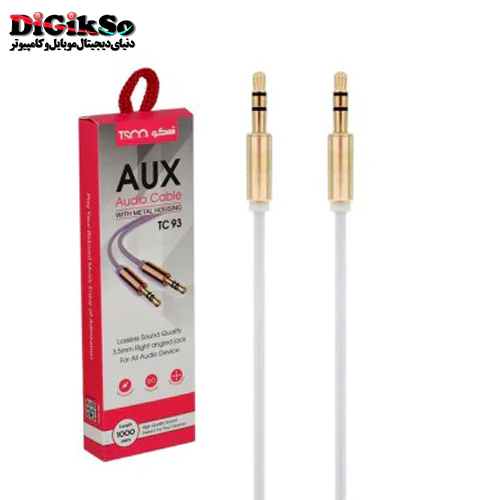 کابل AUX(انتقال صدا) تسکو مدل TSCO TC 93 به طول 1 متر