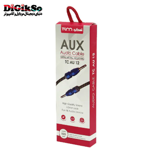 کابل AUX کنفی تسکو مدل TSCO TC AU 12 به طول 1 متر