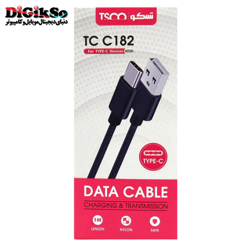کابل Type-C به USB تسکو مدل TC C182 به طول 1 متر