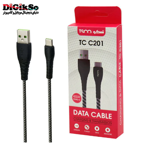 کابل کنفی تایپ سی به USB تسکو مدل TC C201 به طول 1 متر