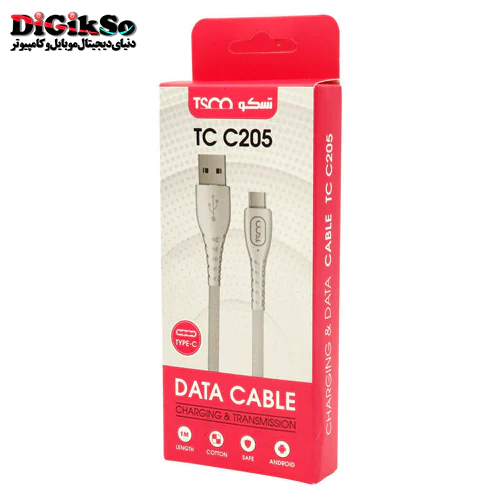 کابل Type-C به USB تسکو مدل TC C205 به طول 1 متر
