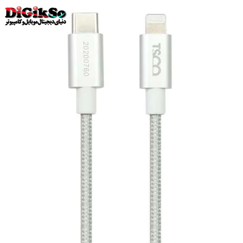کابل شارژ تایپ سی به لایتنینگ تسکو مدل TC PD200 به طول 1.5 متر