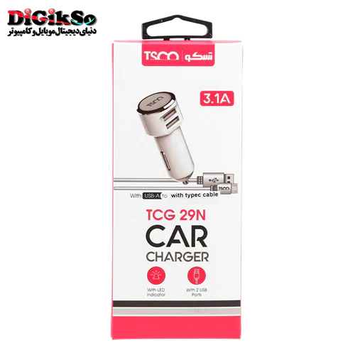 شارژر فندکی تسکو مدل TCG 29N