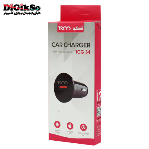 شارژر فندکی تسکو مدل TCG 34