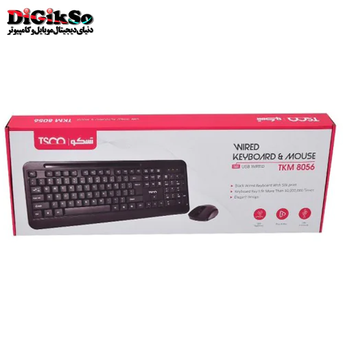 کیبورد و ماوس تسکو مدل TSCO TKM 8056