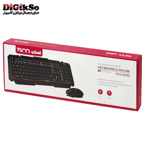 کیبورد و ماوس گیمینگ تسکو مدل TSCO TKM 8133